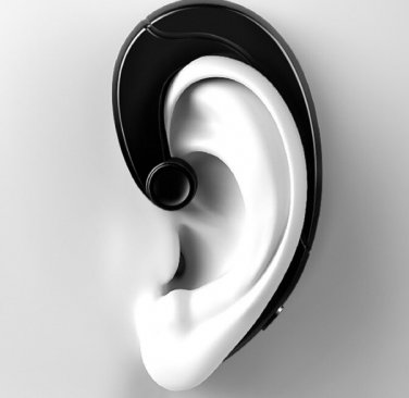 Wireless Bluetooth Headset Ear Hook Stereo Hang Ear Voice Control Handfree