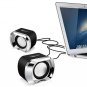 USB 2.0 Notebook Speakers Wired Stereo Mini Computer Speaker for Desktop Laptop
