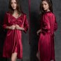 r Silk Dress Womens Tops Thin Sling Sleepwear Sets Long Sleeve Underwear Women Pijamas Dress
