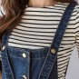 Ladies Plus Size Korean Spaghetti Strap Denim Dress Summer Spring Autumn Long Jeans Dress
