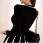 New arrival Korean style  lace up bow Knitted sweaters Dress women winter dress