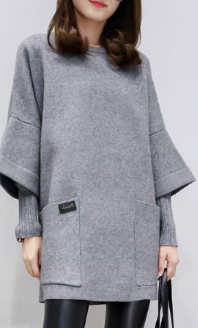 Big Size Women's Long Loose Casual Hoodie blouse Tops Korean
