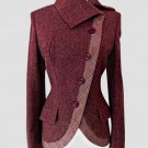 New Women's Jacket Coats Women Breasted Vintage Jacket