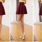 Korean Version Skirts Safty Short Skirts Women's Solid Mini Pleated Skirt