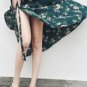 Long Skirts Women High Waist Midi Skirt Bow Tie 2019 Summer