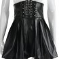 Women's Skirts Gothic  Bandage Faux Leather Korean Fashion