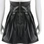 Women's Skirts Gothic  Bandage Faux Leather Korean Fashion