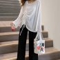 New Style T-shirt Women's  Korean-style Long Sleeve Solid Color Tops + Elastic Loose Pants Women'