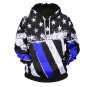 USA Skull Stars Stripes Flags 3D All Over Print Crewneck Pullover Hoodies Sweatshirt