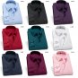 New Stretch Cotton Men's Dress Shirts Tops Shirt Solid color Casual Male Shirt
