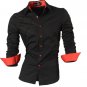 Jeansian Men's Fashion Dress Casual Shirts Button Down Long Sleeve Slim Fit Design