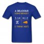 Pi Day T-Shirt Math Nerd Geek Gift Tshirt Men Short Sleeve Round Collar Brand New