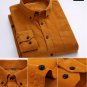 Men's Corduroy Long Sleeve 2019 Autumn New Shirt Loose Casual Solid Color