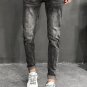 Autumn Jeans Men's Slim Fashion Washed Retro Casual Denim Trousers