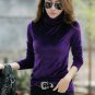 Thick Warm Winter Velvet Top Female Long Sleeve Warm Women's Turtleneck Sweater Shirt