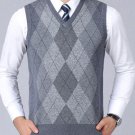 New Fashion Brand Sweater For Mens Pullovers plaid Slim Fit Jumpers