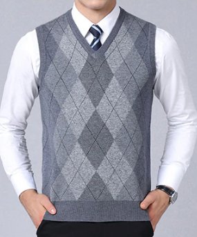New Fashion Brand Sweater For Mens Pullovers plaid Slim Fit Jumpers