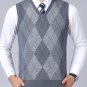New Fashion Brand Sweater For Mens Pullovers plaid Slim Fit Jumpers
