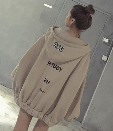 Jackets Women 2019 Autumn Winter Letter Print Hoody Jacket Female