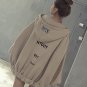 Jackets Women 2019 Autumn Winter Letter Print Hoody Jacket Female