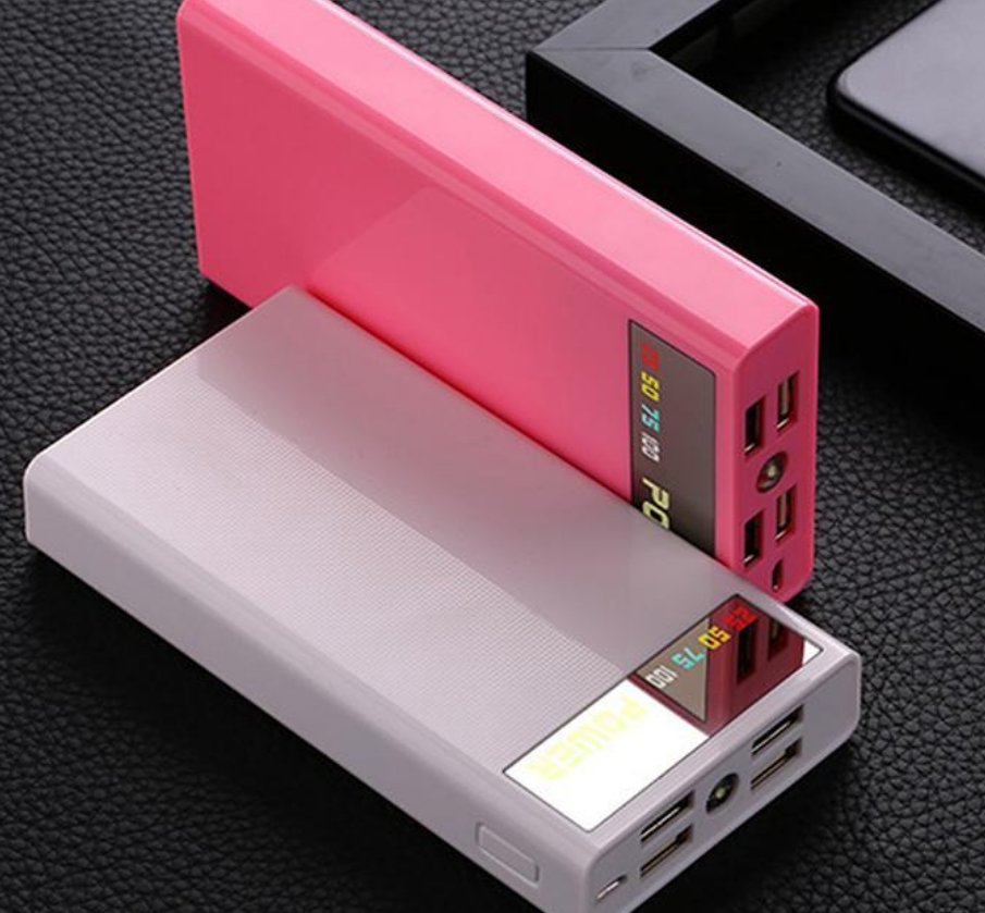4 USB Portable 5V2A 6x18650 Power Bank Battery Box Shell Case DIY Type-C Micro Mobile Phone Charger