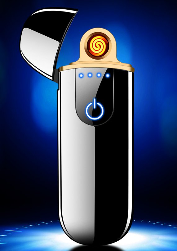 Creative metal touch sensor lighter electronic cigarette lighter gift