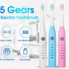 Electric Toothbrush Ultrasonic Vibration Waterproof Rechargeable Oral Hygiene ToothBrush