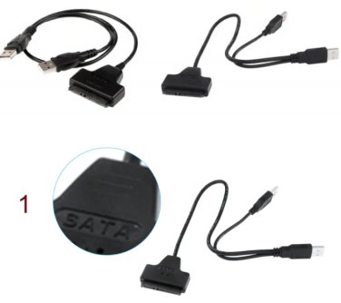USB 2.0 to USB 3.0 SATA 15 + 7 pin connector Gadgets USB Hard Disk 2.5 Adapter