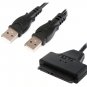 USB 2.0 to USB 3.0 SATA 15 + 7 pin connector Gadgets USB Hard Disk 2.5 Adapter