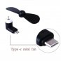 Mini Portable Mobile Phone USB Type c Fan USB-C Gadget Tester For Android