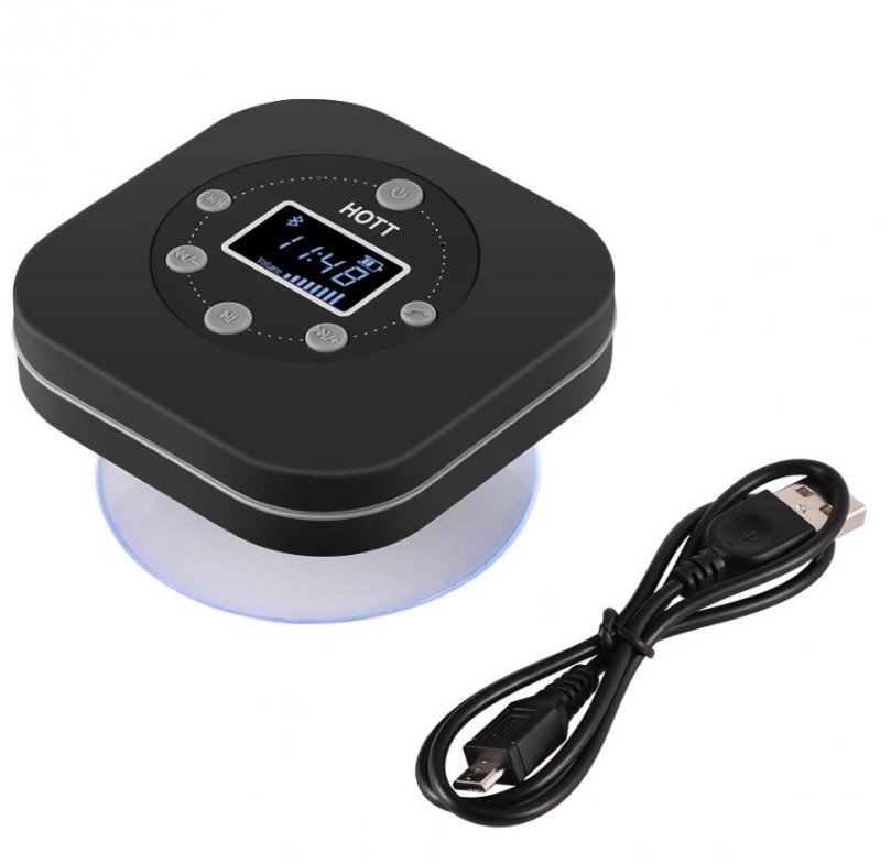 Mini Portable Waterproof Wireless Bluetooth Speaker Hands-Free FM Radio for Bathroom