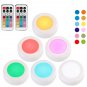 Wireless Under Cabinet led Light Remote Control RGB 12 Colors Dimmable Touch Sensor