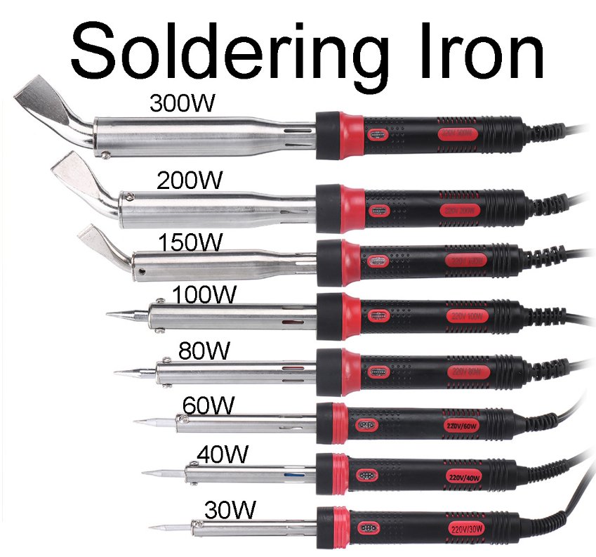 220V 300W Electric Soldering Irons With LED Light Welding Solder Fast Heating