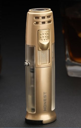 Black Protable Kitchen Outdoor Lighter Torch Jet Flame Pencil