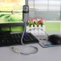 MINI Flexible LED USB Clock Fan Watch Gadgets Office Desk Cooling Temperature