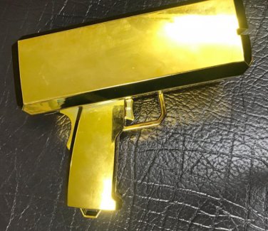 Raining Banknotes Gun Toy Dispenser Money Cash Money with box Plastic Machine
