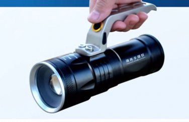 Searching Flashlight Zoomable Lights Big Size Rechargeable Flash Light Torch