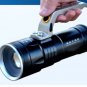 Searching Flashlight Zoomable Lights Big Size Rechargeable Flash Light Torch