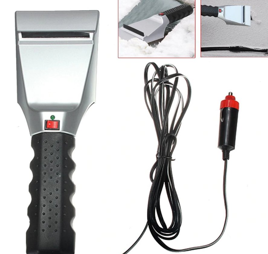 12V Electric Heated Car Ice Scraper Ice Snow Defrost Windshield Scraper