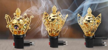 220V-240V Electric Incense Burner Hollowed Essential Oil Lamp Burner