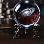 60mm 3D Laser Engraved Galaxy Glass Ball Crystal Miniatures