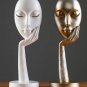 New Face Meditator Abstract Art Sculpture Nature Resin Office Craft