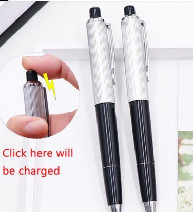 2 Pcs Electric Shock Pen Toy Utility Gadget Gag Joke Funny Prank Trick