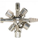 10 In 1 Multifunction Cross Switch Key Wrench Alloy Universal Square Triangle