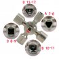 10 In 1 Multifunction Cross Switch Key Wrench Alloy Universal Square Triangle