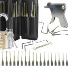 24Pcs Unlock Unlocking Pick Tools Set Key Extractor And Transparent Practice Padlock