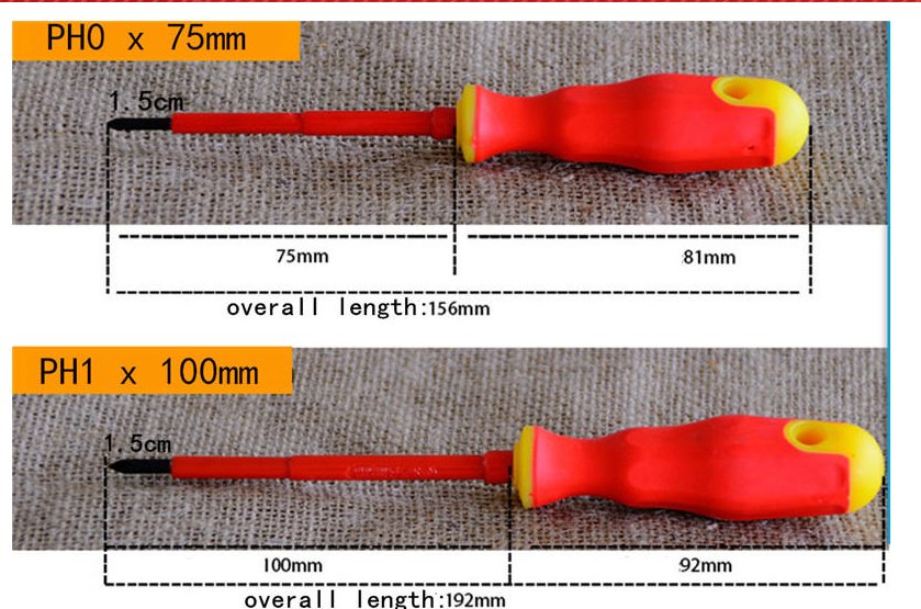 Practical 6pcs a set Electricians Screwdriver Set Electrical Insulated Kit