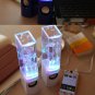 2PCS LED Light Dancing Water Music Fountain Light Speakers for PC Laptop
