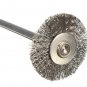 10pcs/set 22mm Stainless Steel Wire Wheel Brush dremel rotary tool for mini drill