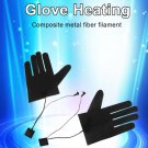 1Pair Five-finger Gloves USB Electric Heating Pads Lithium Battery Power Supply